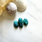 Small Sky Blue Mixed Yungai Turquoise, Set of 3 Background