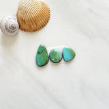 Small Sea Green Freeform Carico Lake Turquoise, Set of 3 Background