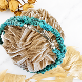 Natural Spider Web Yungai Turquoise Nugget Necklace 20 Inches