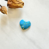 Large Sky Blue Heart Ithaca Peak Turquoise Background