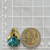 Large Starry Night Teardrop Ithaca Peak Turquoise Dimensions