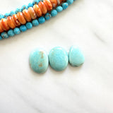 Small Faint Blue Mixed Sonora Turquoise, Set of 3 Background