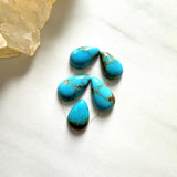Small Sky Blue Teardrop Ithaca Peak Turquoise, Set of 5 Background