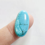L22 x W12 x H5 Sky Blue Freeform Bisbee Turquoise Background