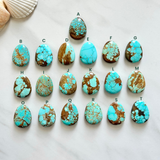 Ocean Blue Number 8 Turquoise Top Drilled Briolette