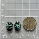 Small Sky Blue Oval Blue Moon Turquoise, Set of 2 Dimensions