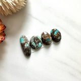 Small Sky Blue Mixed Number 8 Turquoise, Set of 4 Background