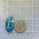 Large Ocean Blue Oval Ithaca Peak Turquoise Dimensions