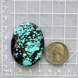 Large Sky Blue Oval Yungai Turquoise Dimensions