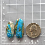 Large Sky Blue Oval Ithaca Peak Turquoise, Set of 2 Dimensions
