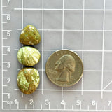 Small Faint Green Mixed Broken Arrow Variscite, Set of 3 Dimensions