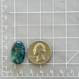 Large Ocean Blue Oval Ithaca Peak Turquoise Dimensions