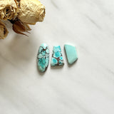 Large Sky Blue Mixed Sand Hill Turquoise, Set of 3 Background