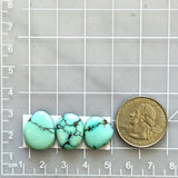 Medium Sky Blue Mixed Treasure Mountain Turquoise, Set of 3 Dimensions