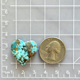 Large Sky Blue Heart Ithaca Peak Turquoise Dimensions