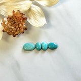 Small Sky Blue Mixed Kingman Turquoise, Set of 4 Background