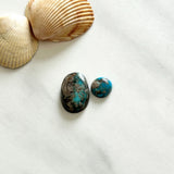 Medium Deep Blue Mixed Royston Turquoise, Set of 2 Background