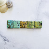Medium Mixed Bar Mixed Turquoise, Set of 5 Background