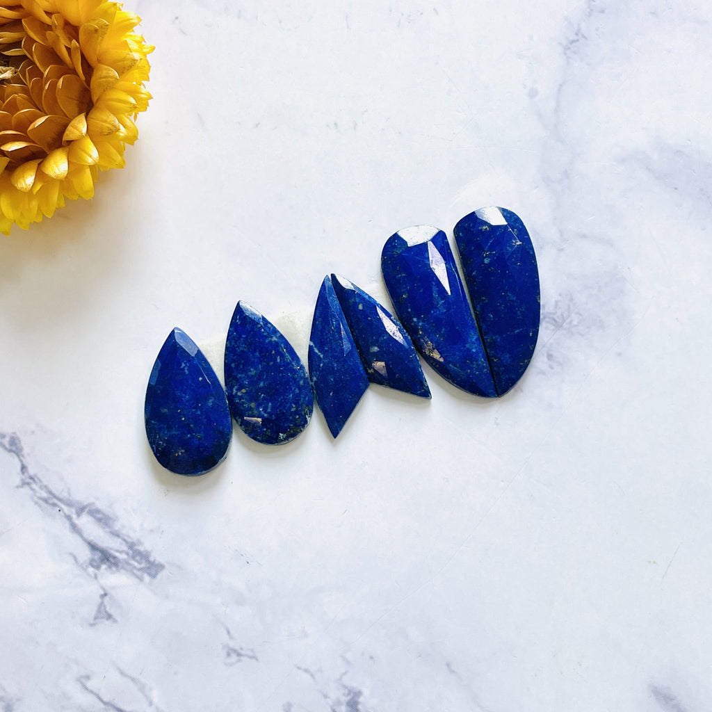 Lapis Lazuli The BEST アルバム　2枚セット Large Deep Blue Mixed Lapis Lazuli, Set of 6 - Turquoise Moose