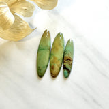 Large Sea Green Surfboard Crescent Lake Variscite, Set of 3 Background