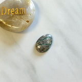 Medium Mint Green Oval Royston Turquoise Background