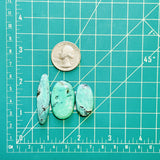 Large Sea Green Mixed Crescent Lake Variscite, Set of 3 Dimensions