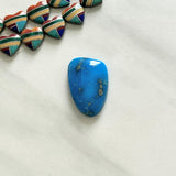 Large Ocean Blue Freeform Ithaca Peak Turquoise Background