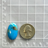 Large Sky Blue Oval Ithaca Peak Turquoise Dimensions