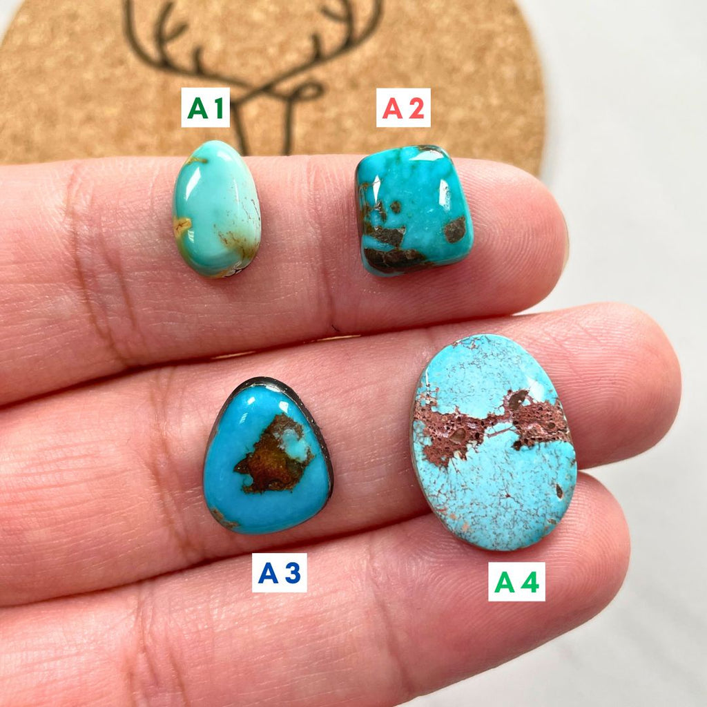 Small Faint Blue deals Oval Sand Hill Turquoise, Set of 5