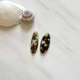 Large Royal Orange Surfboard Treasure Mountain Turquoise, Set of 2 Background