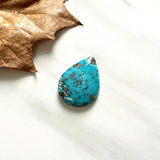 Large Sky Blue Teardrop Ithaca Peak Turquoise Background