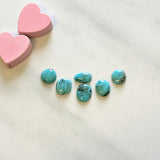 Small Sky Blue Mixed Kingman Turquoise, Set of 6 Background