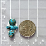 Small Sky Blue Mixed Blue Moon Turquoise, Set of 3 Dimensions