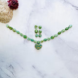 Small Lime Green Mixed Sonoran Lime Turquoise, Set of 26 Background