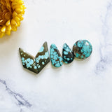 Medium Sky Blue Mixed Yungai Turquoise, Set of 5 Background