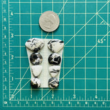 Small Mixed Mixed White Buffalo Dolomite, Set of 8 Dimensions