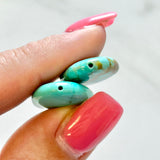 Sky Blue Fox Turquoise Top Drilled Briolette