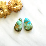Large Mixed Teardrop Royston Turquoise, Set of 2 Background