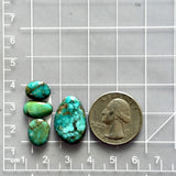 Small Ocean Blue Mixed Lone Mountain Turquoise, Set of 4 Dimensions