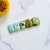 Medium Mixed Barrel Mixed Turquoise, Set of 5 Background