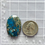 Large Ocean Blue Oval Ithaca Peak Turquoise Dimensions