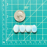 Small Sky Blue Mixed Sleeping Beauty Turquoise, Set of 4 Dimensions