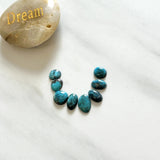 Small Ocean Blue Mixed Sonora Turquoise, Set of 8 Background