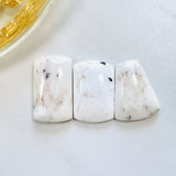 Medium White Mixed White Buffalo Dolomite, Set of 3 Background