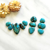 Small Sky Blue Mixed Number 8 Turquoise, Set of 11 Background