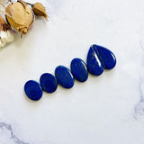 Small Deep Blue Mixed Lapis Lazuli, Set of 6 Background