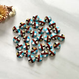 12x12mm Round Inlay, Set of 2