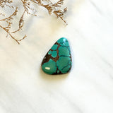 Large Bamboo Green Freeform Bamboo Mountain Turquoise Background