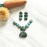 Small Mixed Mixed Number 8 Turquoise, Set of 14 Background