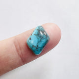 L15 x W11 x H5 Sky Blue Freeform Bisbee Turquoise Background